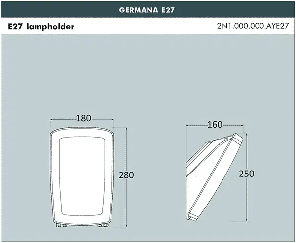 Fumagalli Germana Wall Light Dimension
