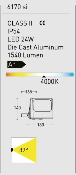 Lutec NEGARA Wall Light Dimensions