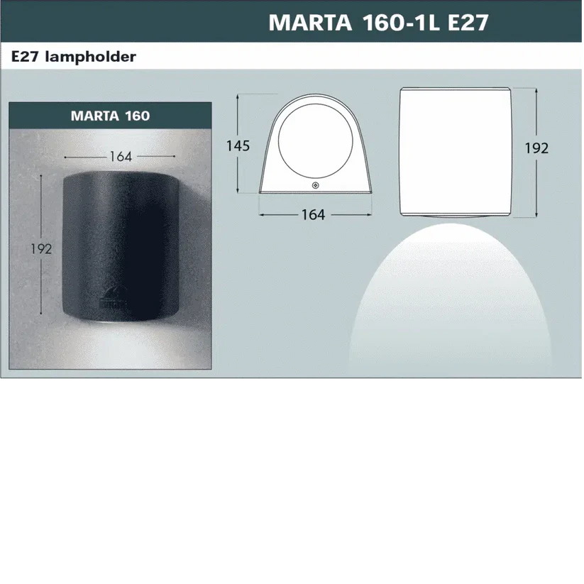 Fumagalli Marta 160 1L  Dimensions.