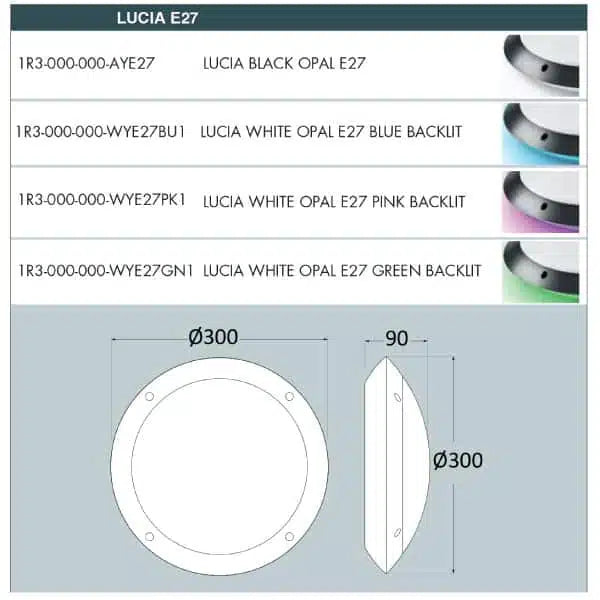 Fumagalli Lucia Wall Light Dimensions