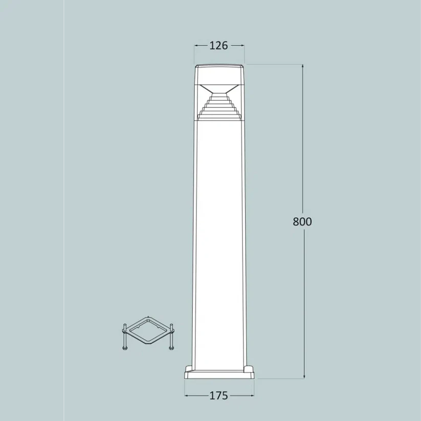 Fumagalli Ester Bollard  Dimensions