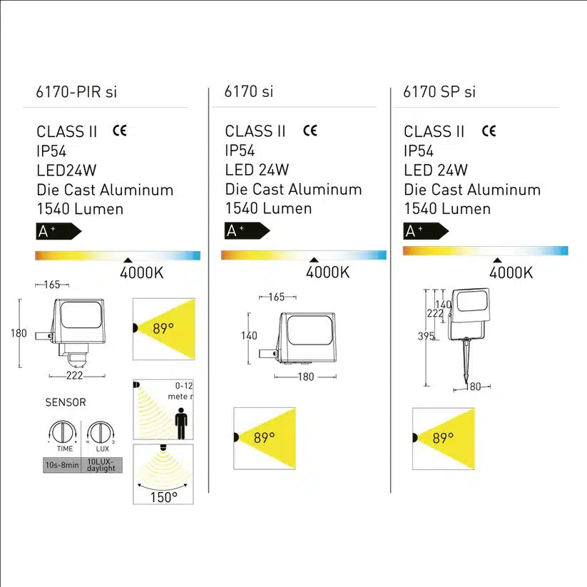 NEGARA Outdoor Garden Light Dimensions