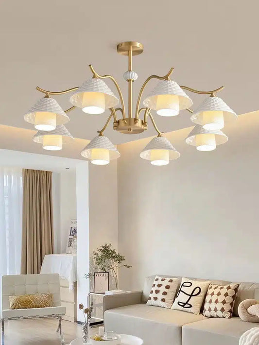 Modern Ceramic Shade Chandelier-6329