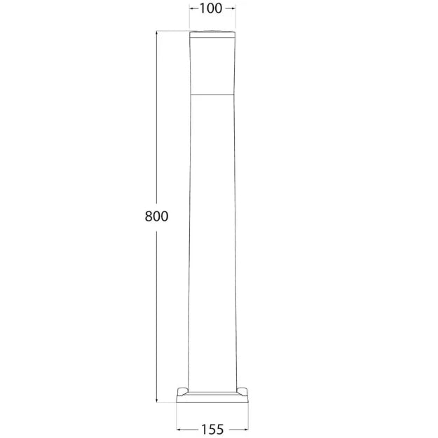 Carlo Deco 800 Bollard Dimensions