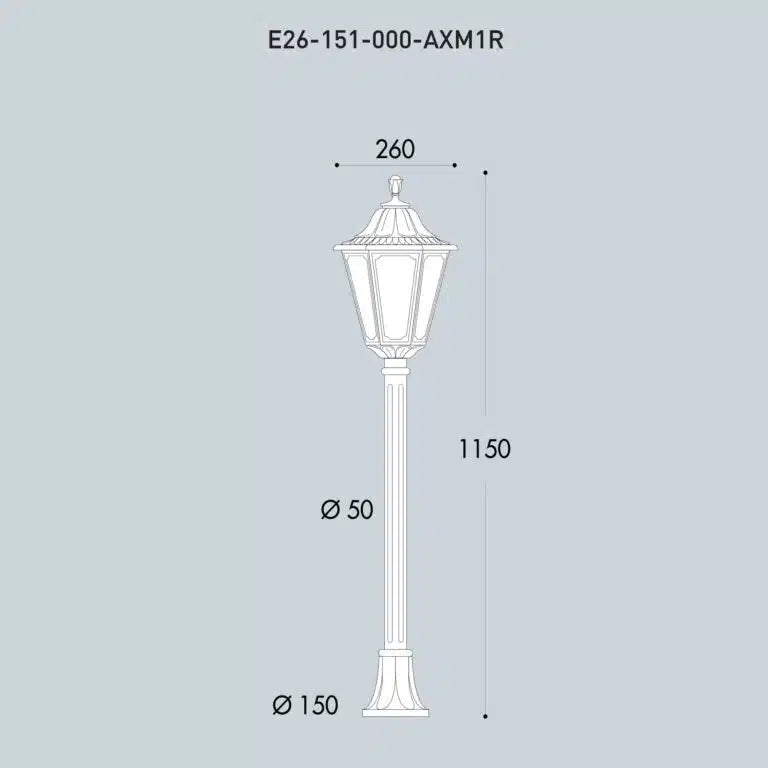 Fumagalli Rut Bollard Dimensions