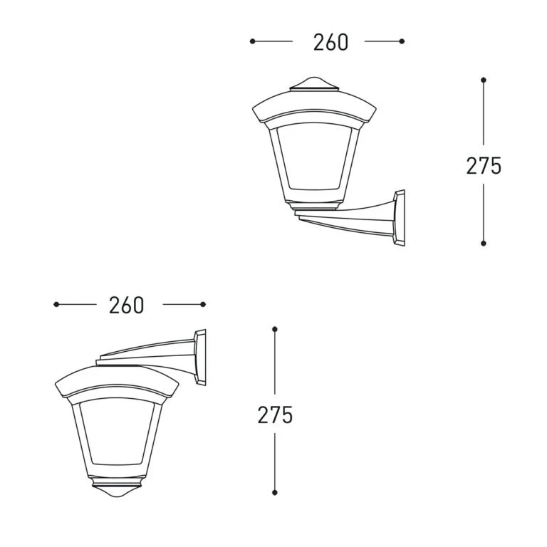 Fumagalli Nardo /Robi Wall Light Dimension.