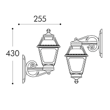 Bisso/Mary Classic Style Outdoor Wall Light.