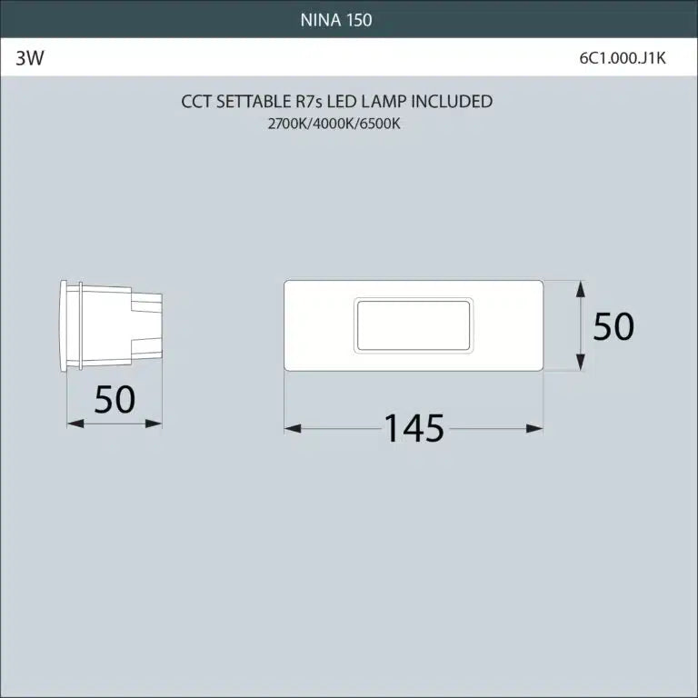 Fumagalli Nina 150 Rec Dimensions