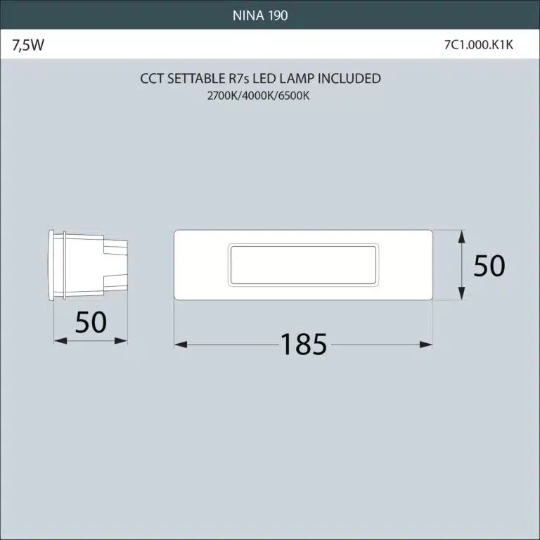 Fumagalli 190 Recessed  Dimensions