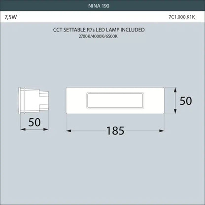 Fumagalli 190 Recessed  Dimensions