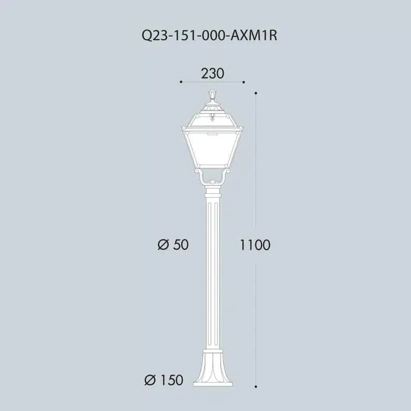 Fumagalli Golia Bollard Dimensions