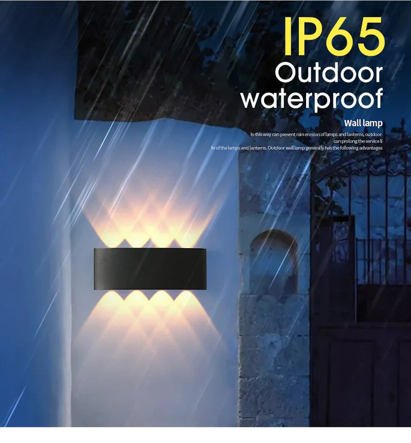 Up & Down Outdoor Wall Light Rect