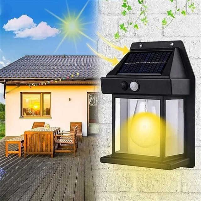 Solar LED Wall Light with PIR Sensor*