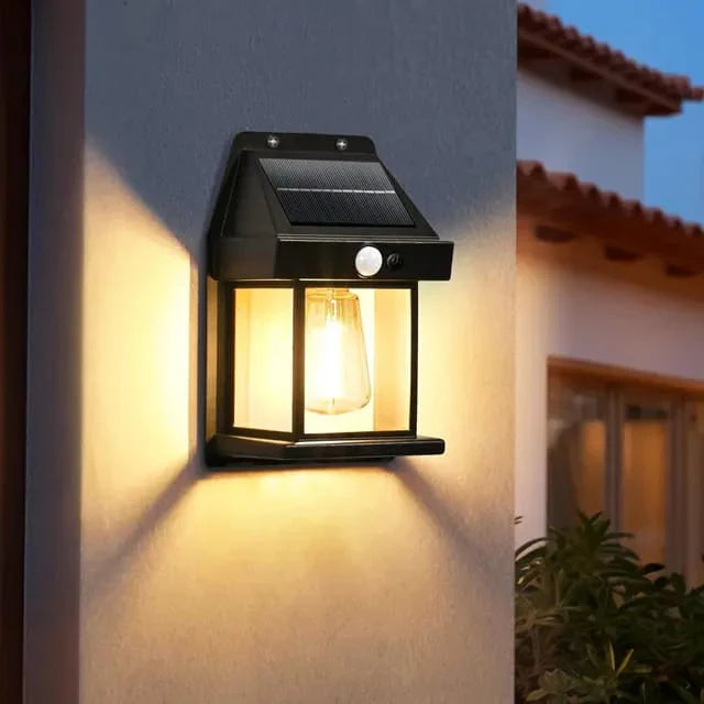 Solar LED Wall Light with PIR Sensor-2