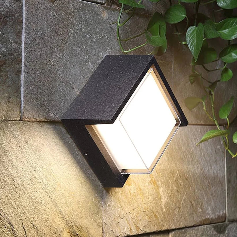 Modern Square Outdoor Wall Light